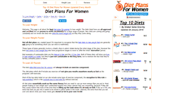 Desktop Screenshot of diets-plans-for-women.com